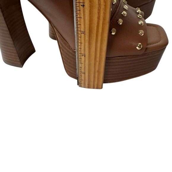 Michael Kors Studded Platform Sandals Women’s Size 9 –Leather Block Heel. NWOT - Picture 11 of 11